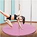 Pole Dancing Pole for Home Dance Pole Crash Mat, 3cm/5cm/10cm Thickened Pole Dance Fall Safety Padding, Yoga Exercise Mats Cushion, Round Foldable Pink 45mm Spinning Dance Pole(160cm/5.2ft/63in,Thick
