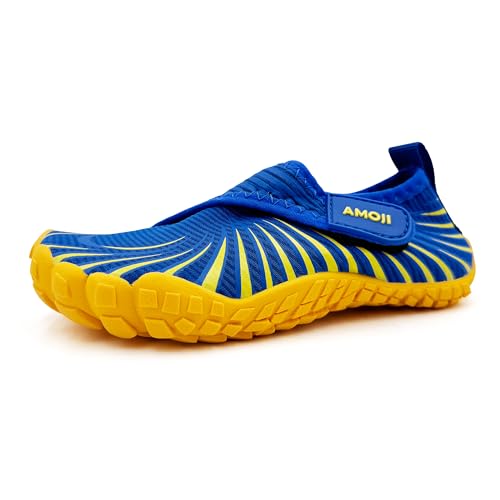 Amoji Kids Water Aqua Shoes Boys Girls Barefoot for Beach Swim Pool 2420