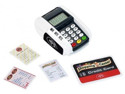 cavernedesjouets Jeu d'imitation Lecteur de Carte bancaire TPE électronique avec Fonctions realistes pour rnfant - Set Shopping avec Carte - marchande,...