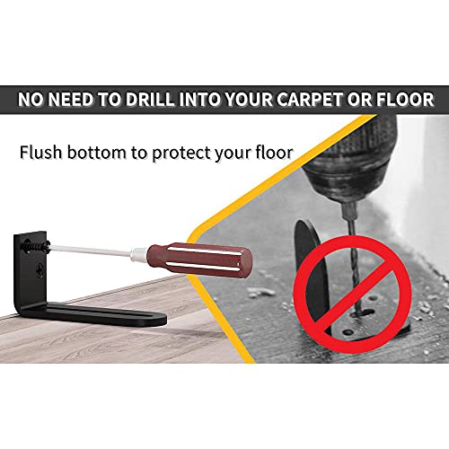 Bodenführung Verstellbare Schiebetür Scheunentür Bodenführung Rolle Bodenführung Flachsystem Kugellager Design Schwarz