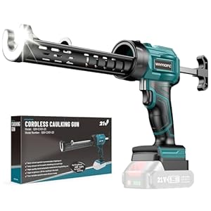 Accu-cartridgepers, compatibel met Makita 18 V accu, tot 3.000 N, 4 snelheden, elektrische siliconen spuit met 4 snelheden en ledlicht, voor afdichten, plamuursel (zonder accu)