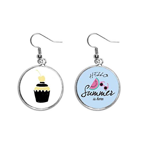 Pendientes de sandía alegre quote estilo amor para sonreír siempre