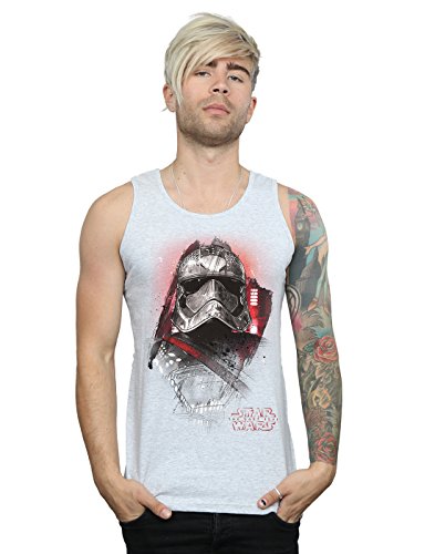 Star Wars Men's The Last Jedi Captain Phasma Brushed Vest X-Large Sport Grey