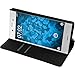 Produktbild PhoneNatic Kunst-Lederhülle kompatibel mit Sony Xperia XZ - Book-Case schwarz Cover