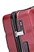 ATX Luggage Medium Suitcase on 4 Dual Spinner Wheels Super Lightweight ABS Hard Shell Hold Check in with Built-in TSA Lock (Wine Red, 65Liter)