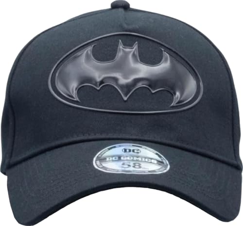 Casquette Batman avec logo noir en taille unique, l'idée cadeau idéale pour les fans de DC