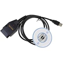 OBD2 16Pin USB Diagnostic Cable KKL 409.1 Interface Adapter, Compatible with VW Audi Skoda Seat