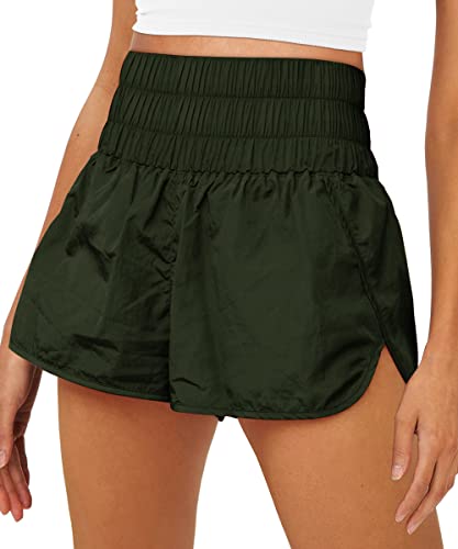 AUTOMET Womens High Waisted Athletic Shorts Elastic Casual Summer Running Shorts Quick Dry Gym Workout Shorts