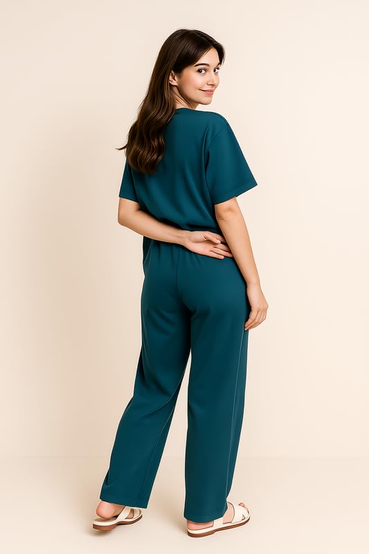Image of My Swag Womens Cotton Night Suit | T-Shirt and Lower | Summer and Winter Sleepwear