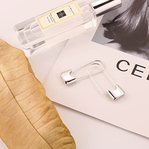 Safety Pin Hoop Earrings Silver Plated Personalized Lock Minimalist Cartilage Earrings Jewelry For Women #TOP3