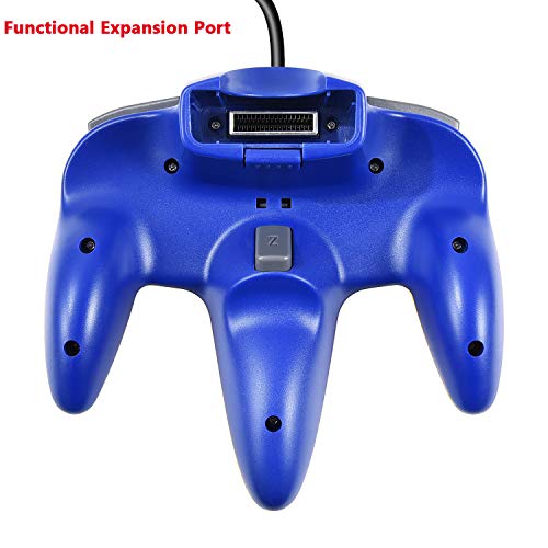 miadore 2 Packs Classic N64 Controller Joystick for N64 Video Game System N64 Console (Black and Yellow)