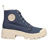 Léger : la tige en toile de coton douce et élastique fournit une botte légère mais durable avec une semelle en caoutchouc moulée à une unité unique et une excellente traction, la semelle surélevée épaisse élève clairement le raffinement féminin dans un emballage Palladium