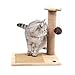 SWEET DEVIL Árbol Rascador para Gatos con Poste Rascadore y 2 Bolas Colgantes Juguete de Gato Sisal Natural,Medio,42 cm de Altura