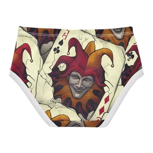 Cotton Girls Underwear Toddler Sinister Joker Funny Panties Little Girl Artistic Undies Kids Briefs 2t2