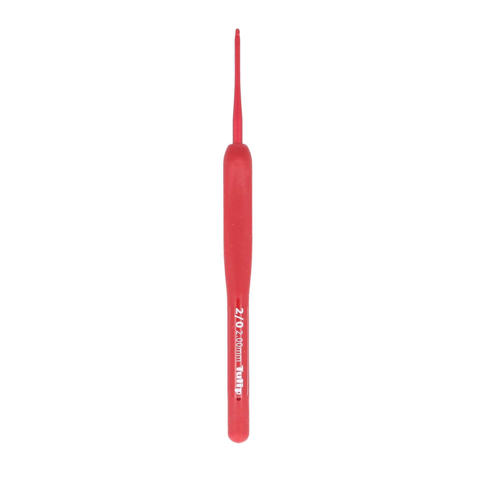 Tulip Etimo Red Crochet Hook Soft-Grip 2.00 mm - 1 piece