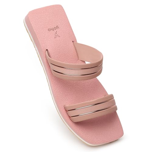 Image of YOHO Indiglo Stylish & Comfortable Flats for Women | Lightweight, Anti-Skid, Orthopedic, Cushioned Footpharma Footbed, Casual & Fashionable for Everyday Use