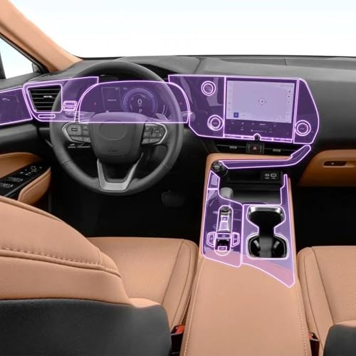 Film de protection console centrale TPU transparent Lexus NX 2023-2025