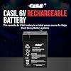 Casil 6 Volt 4.5 Amp Rechargeable Battery, Replace for EXP645, ML4-6, SLA0905, Ritar RT645, Jiming JM-6M4.5AC