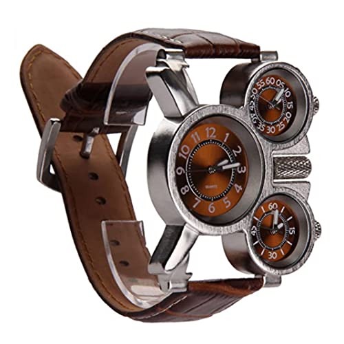 Montre multifonctionnelle pour Hommes le cadeau idéal avec bracelet en cuir