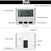 Lot De 4 Minuteurs De Cuisine Magnétiques - Grand écran LCD - 4 Couleurs - Pour Cuisson, Sport, études - Fonction Compte à Rebours