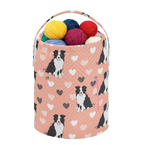 Fustylead Border Collie Yarn Bag Organizer