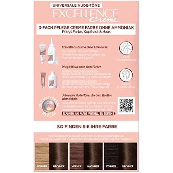 L Oréal Paris Excellence Creme Краска для волос 4U Средне-коричневый 200 г