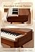 AKLOT 88-Key Weighted Keyboard Piano: Graded Hammer Action Digital Piano with Touchscreen, 128 Tones, Upright Electric Piano, Triple Pedal, Headphone, USB-MIDI, Beginner Lesson Book (AUR-LS01 Walnut)