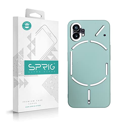 Image of SPRIG Compatible with Nothing (1) Premium FlexTone (TPU) Premium Back Cover Drop Tested Shock Proof Mobile Case for Men, Women, Boys and Girls with Camera Protection (Light Green)