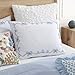 Peri Home Bows Duvet Cover Set 100% Cotton 3-Piece Bedding, King, Blue Sasha Bows