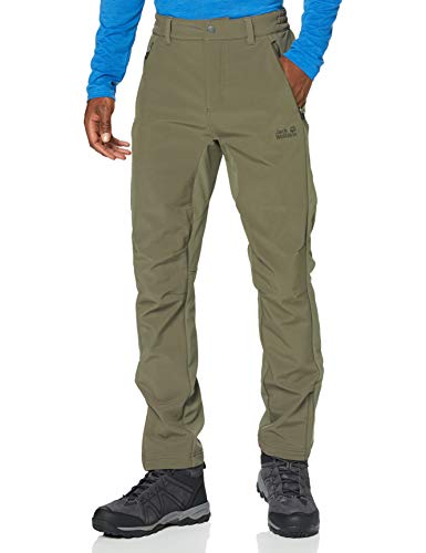 Preisvergleich Produktbild Jack Wolfskin Herren ZENON SOFTSHELL PANTS MEN elastische Softshellhose, granite, 52