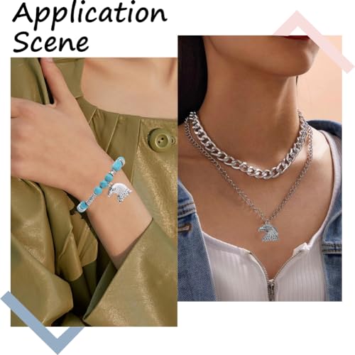 Breloques tête d'aigle en argent antique SUNNYCLUE pour bijoux DIY x50