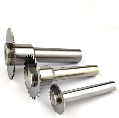 KLOT Saw Blade Arbor 6mm-27mm Circular Saw Holder Slitting/Slotting Adapter for Milling Straight Shank (ID 16mm*Cap 23*Shank 16*L80)