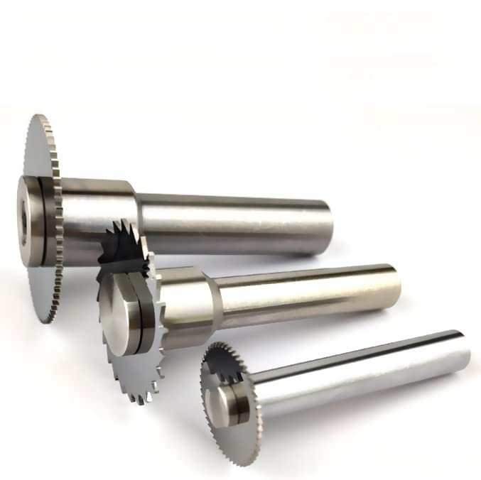 KLOT Saw Blade Arbor 6mm-27mm Circular Saw Holder Slitting/Slotting Adapter for Milling Straight Shank (ID 1"*Cap 1 1/5"*Shank 5/8*L3 1/6")