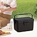 kowaku Insulated Cooler Box Ice Chest Small Personal Portable 3.8L Cold/Heat Preservation Cooler Container for Party Stall Boat Home, Black