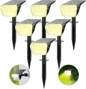 Linkind 60-LED Solar Wegeleuchten, 6er Pack