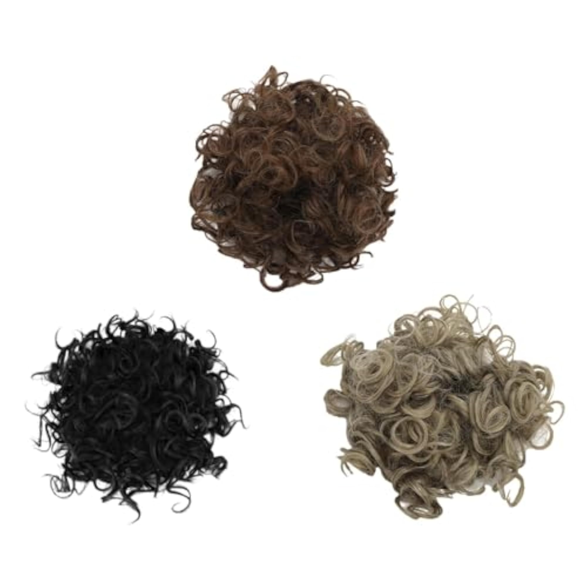 Curly Hair Bun Elastic Drawstring Loose Wave Extension