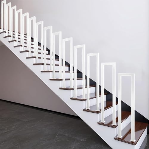 Garde-corps d'escalier extérieur en fer balustrade robuste en U M