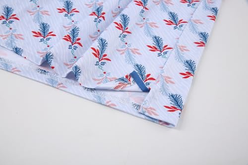 Alex Vando Mens Hawaiian Golf Shirt Moisture Wicking Digital Print Golf Shirts for Men