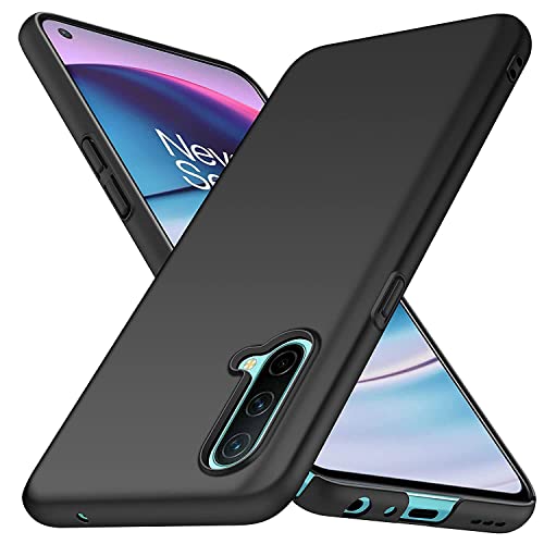 Image of Mobile Back Cover Case for Oneplus Nord CE (Silicone Case|CameraProtection|Black SC1510)