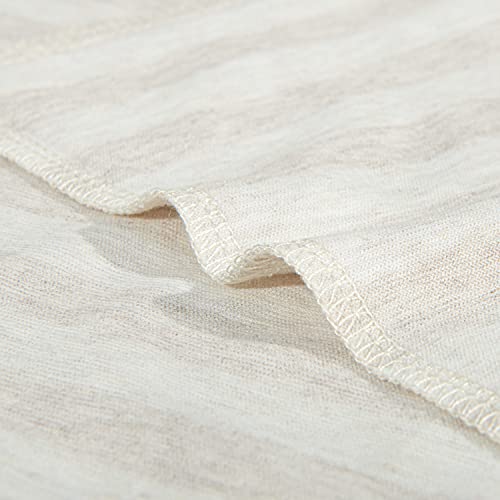 Image of NTBAY 2 Pack Pillows with Organic Cotton Pillowcases, Soft Cotton Down Alternative 13x18 Envelope Pillows for Sleeping in Crib Bed - Machine Washable - Travel Pillows, Camel and Beige Stripe