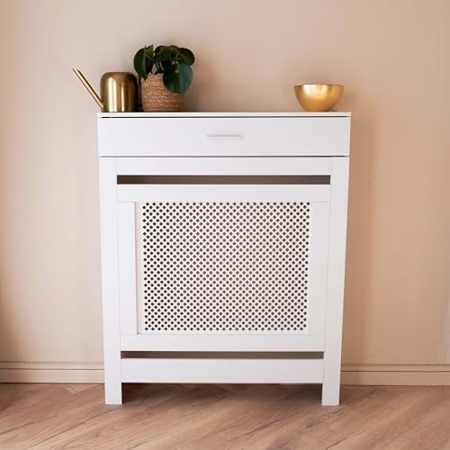 Jack Stonehouse JSH White Radiator Cover with Storage Drawer | Diamond ...