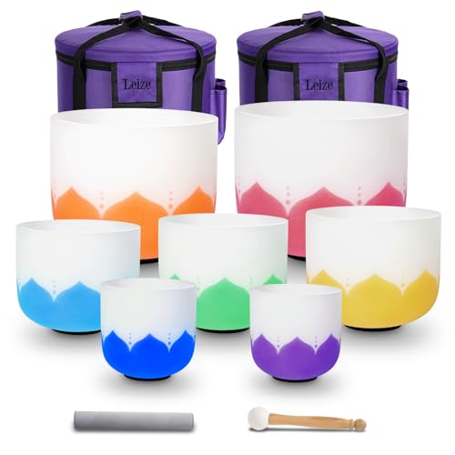 Leize 6-12�C���` ���[�^�X�f�U�C�� �`���N�� �`���[�j���O432hz 7�Z�b�g �N�H�[�c �N���X�^�� �V���M���O�{�E�� ���ϋv �L�����[�P�[�X �V���M���O�{�E�� �}���b�g�X�G�[�h�X�g���C�J�[