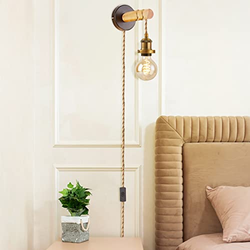 Gnolak CTMSDT 15.4Ft Pendant Light Cord Kit, Industrial Vintage Plug In E26 Socket Hanging Light thumb #6