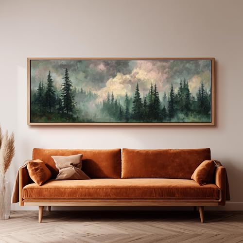 Tableau de forêt XINBAO 55 x 110 cm sans cadre