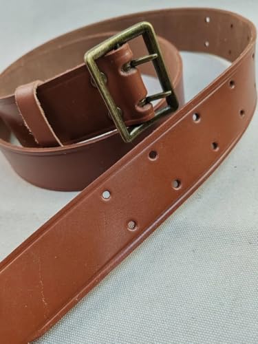 Reproductions VINTAGE CHINESE TYPE ARMED EATHER BROWN BELT LENGTH 49INCH Waist hole size: 35-45"3
