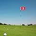 Aosekaa Golf Flag Red Large Numbered Golf Accessories Pin Flag 19.3x12.6 inch for Country Club Outdoor Lawn Training Golfer Gift, 3