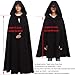 GRACEART Women's Hood Woolen Cape Cloak Wedding Thick Coat (Short Style (Black))