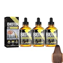 3PCS Hair Growth Oil,Biotin and Collagen Supplements with Rosemary for Thicker Hair,Anti-Hair Loss for Women 3 Pcs
