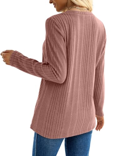 Image of XIEERDUO Long Sleeve Tops for Women Tunics Buttons Front Slit