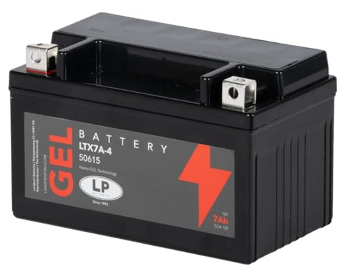 LANDPORT Gel Roller- u. Motorradbatterie GTX7A-4 (YTX7A-BS GEL) DIN 50615